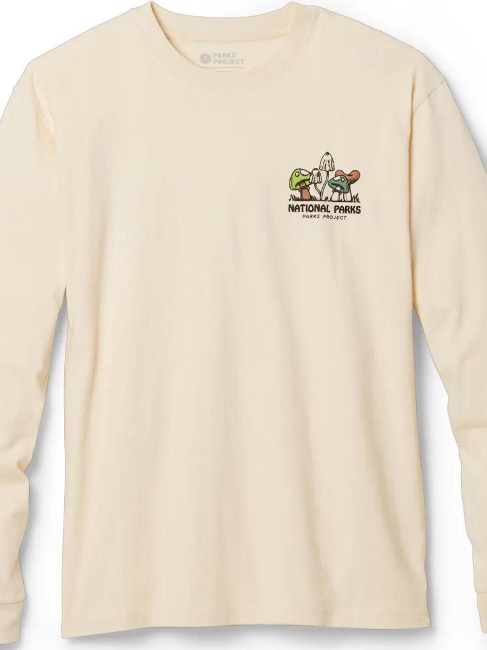Parks Project Cream Long Sleeve with Mushroom Design
